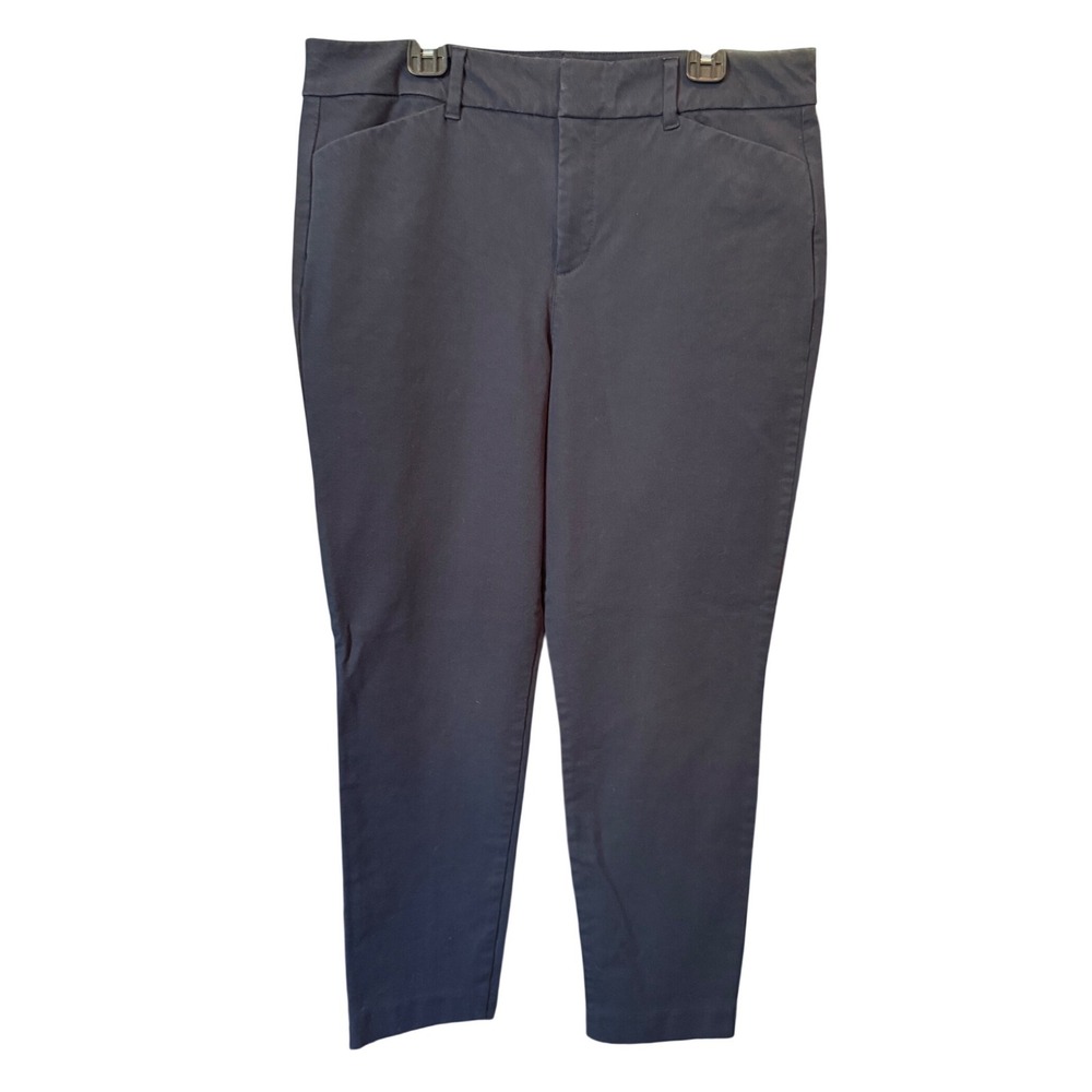 Old Navy Pixie High Rise Secret-Slim Navy Blue Slim Ankle Pants Womens 12